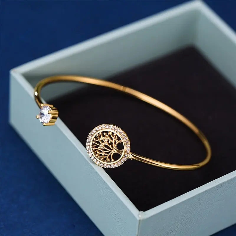 Zeitloser Baum des Lebens Verstellbares Armband