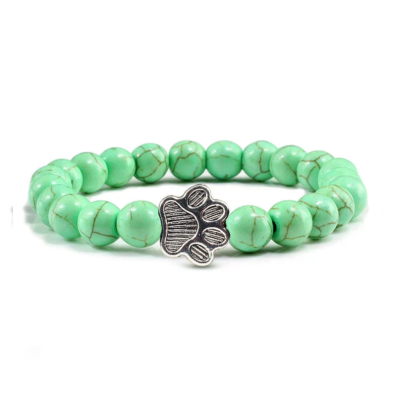 Perlenpfotenarmband – Naturstein-Design