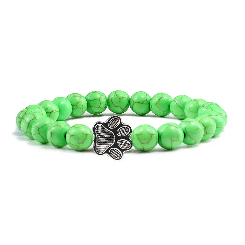 Perlenpfotenarmband – Naturstein-Design