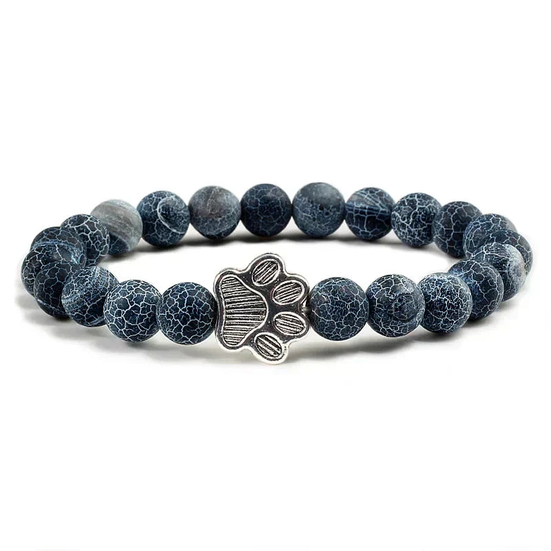 Perlenpfotenarmband – Naturstein-Design