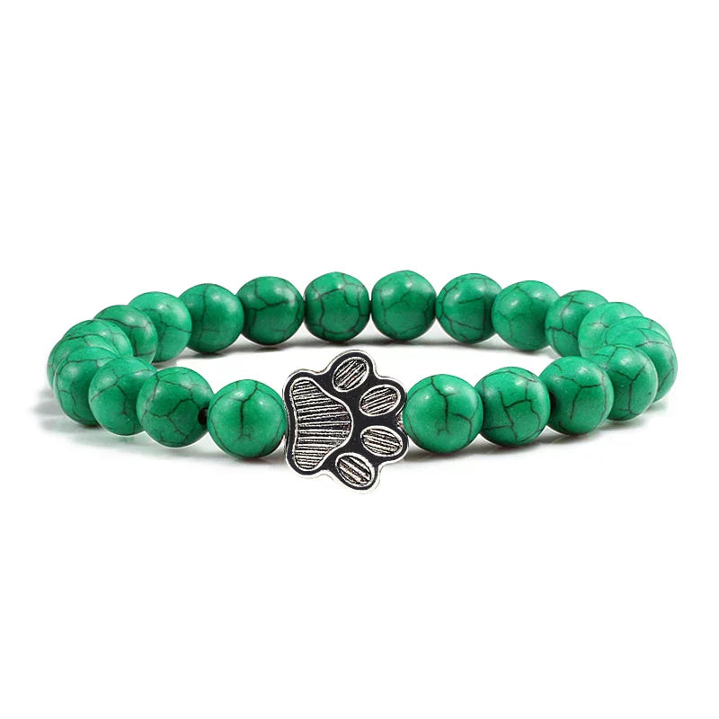 Perlenpfotenarmband – Naturstein-Design