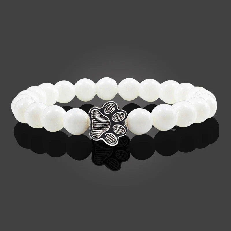 Perlenpfotenarmband – Naturstein-Design