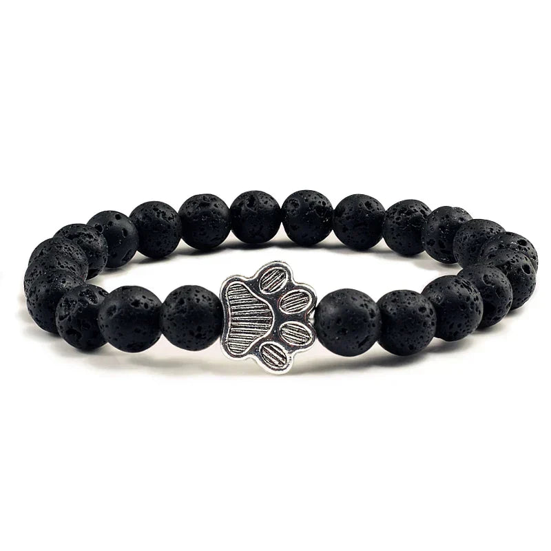 Perlenpfotenarmband – Naturstein-Design