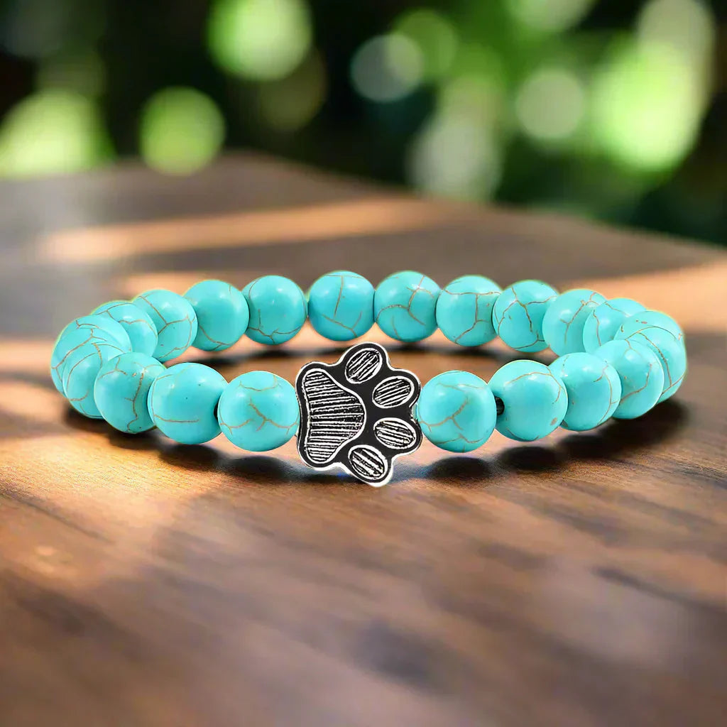 Perlenpfotenarmband – Naturstein-Design
