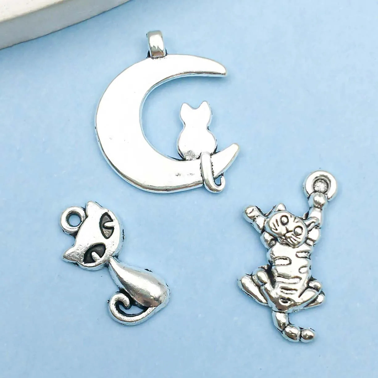 Vintage Silber Katzenanhänger Kollektion