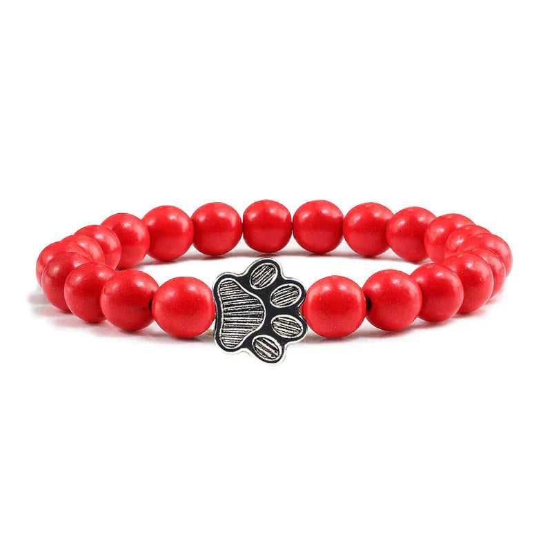 Perlenpfotenarmband – Naturstein-Design