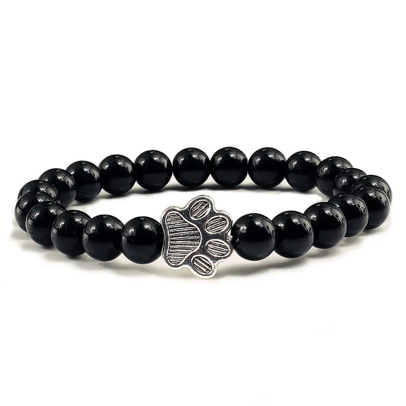 Perlenpfotenarmband – Naturstein-Design