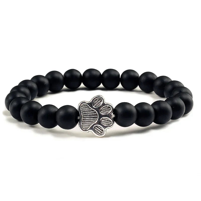 Perlenpfotenarmband – Naturstein-Design