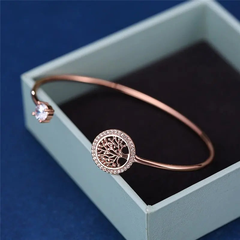 Zeitloser Baum des Lebens Verstellbares Armband