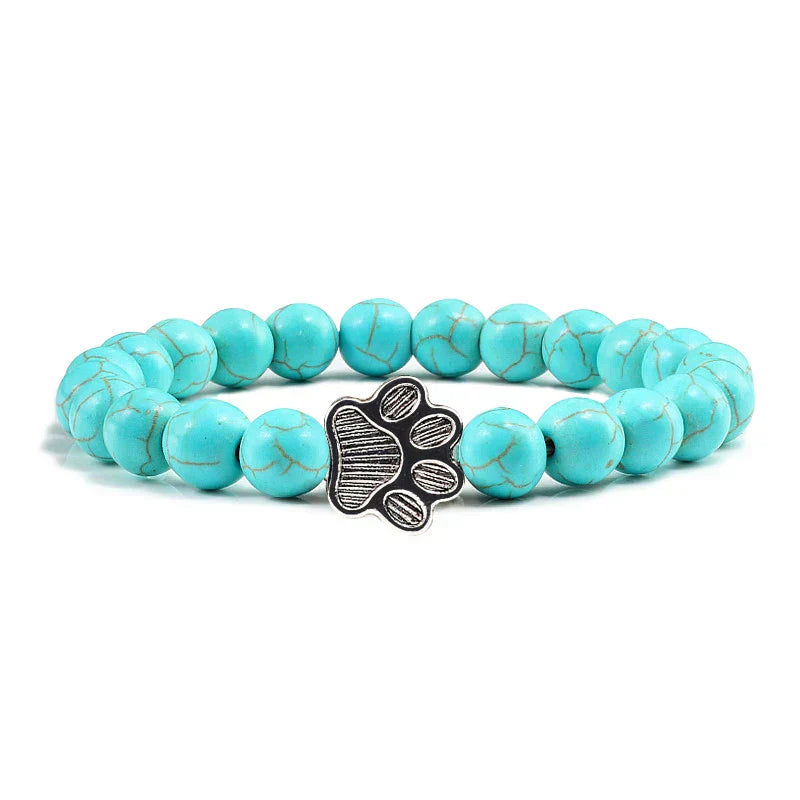 Perlenpfotenarmband – Naturstein-Design