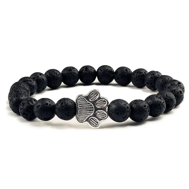 Perlenpfotenarmband – Naturstein-Design