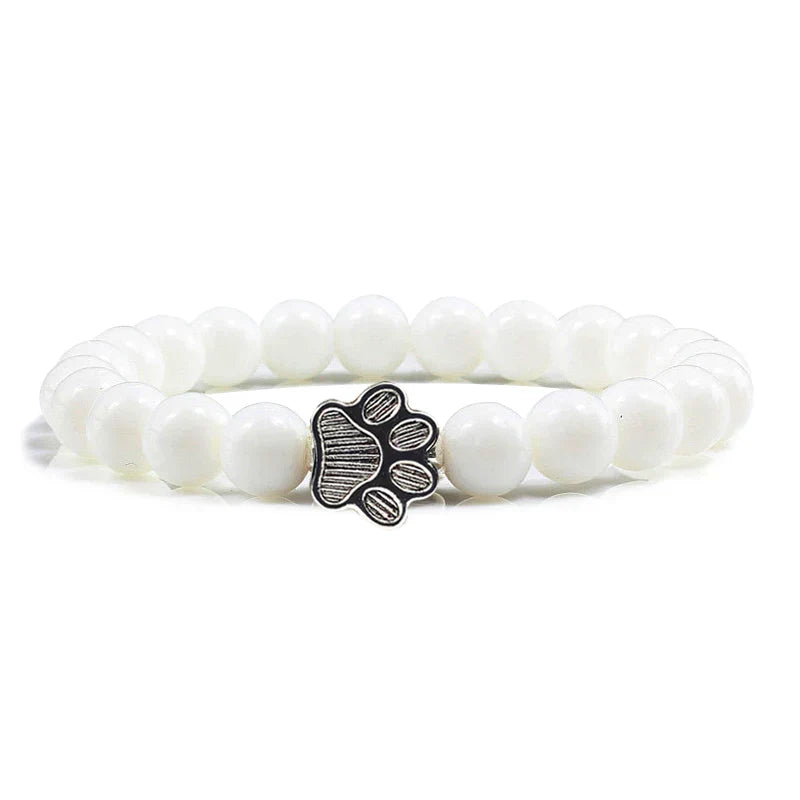 Perlenpfotenarmband – Naturstein-Design