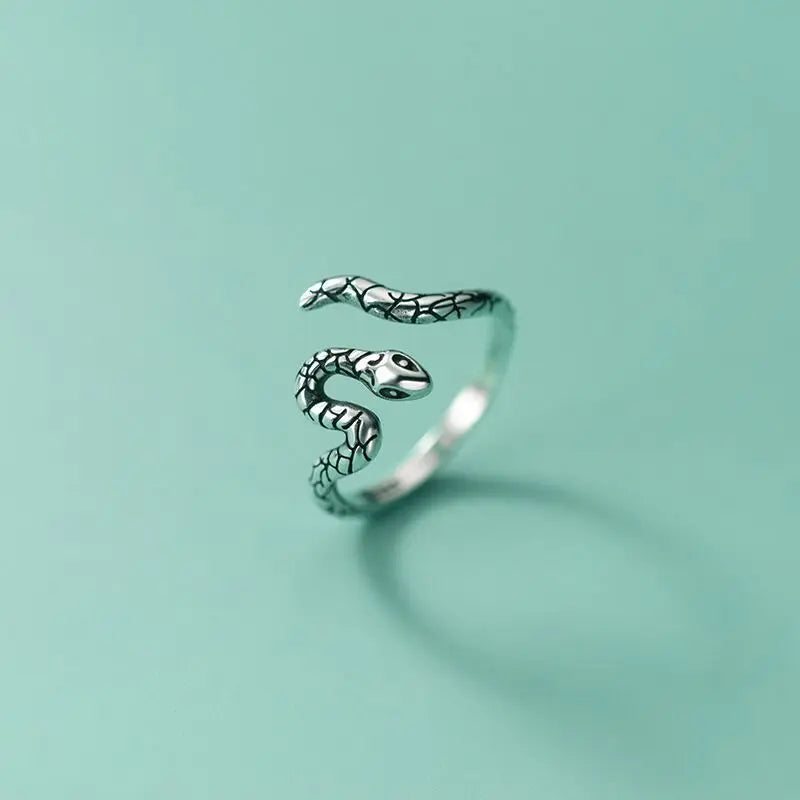 Sterling Silber Schlange Ring