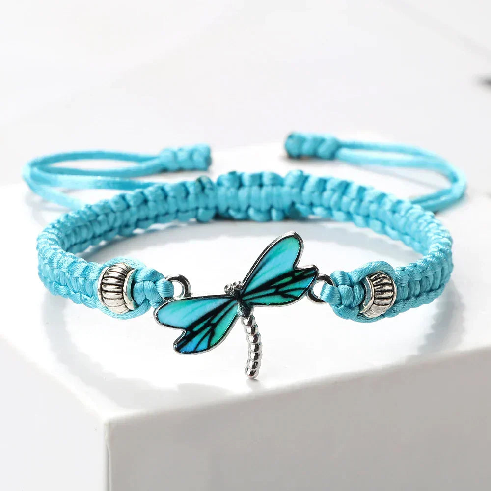 Libellen-Träume handgewebtes Armband