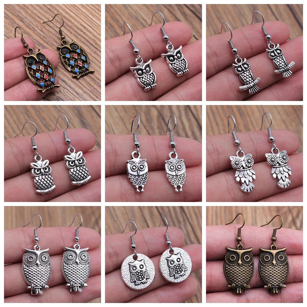Vintage Eule Bohemian Ohrringe