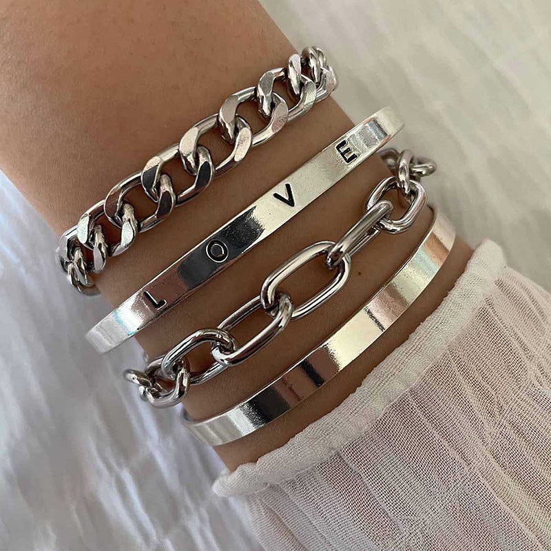 Anspruchsvolles Armband-Set Elan Mercer aus Weißgold