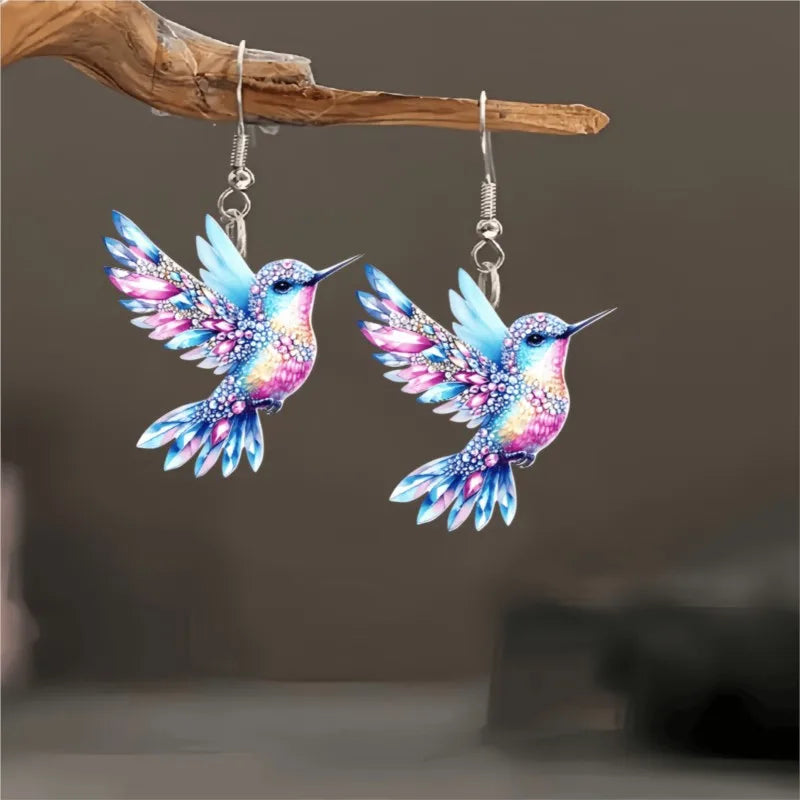Kolibri Anhänger Ohrringe