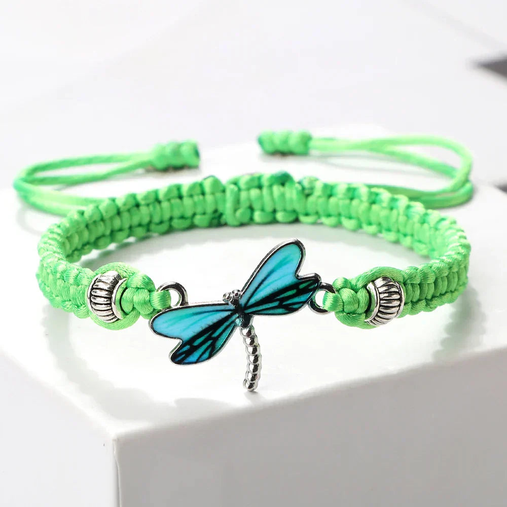 Libellen-Träume handgewebtes Armband