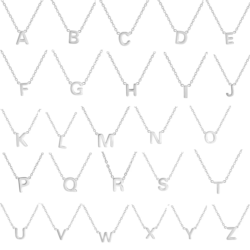 Glänzendes Alphabet-Anhänger-Halskette