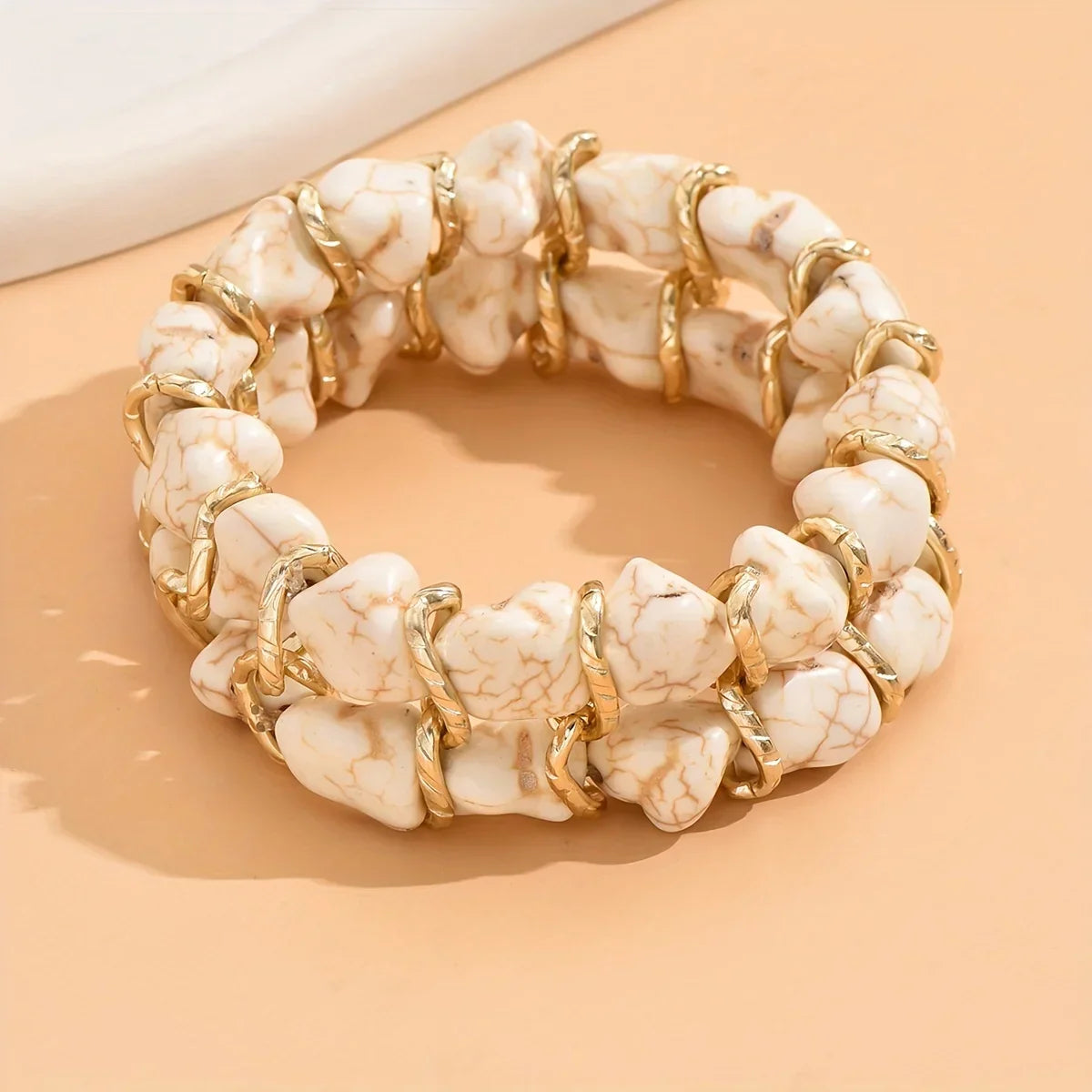 Elegantes Türkis Gold Armband