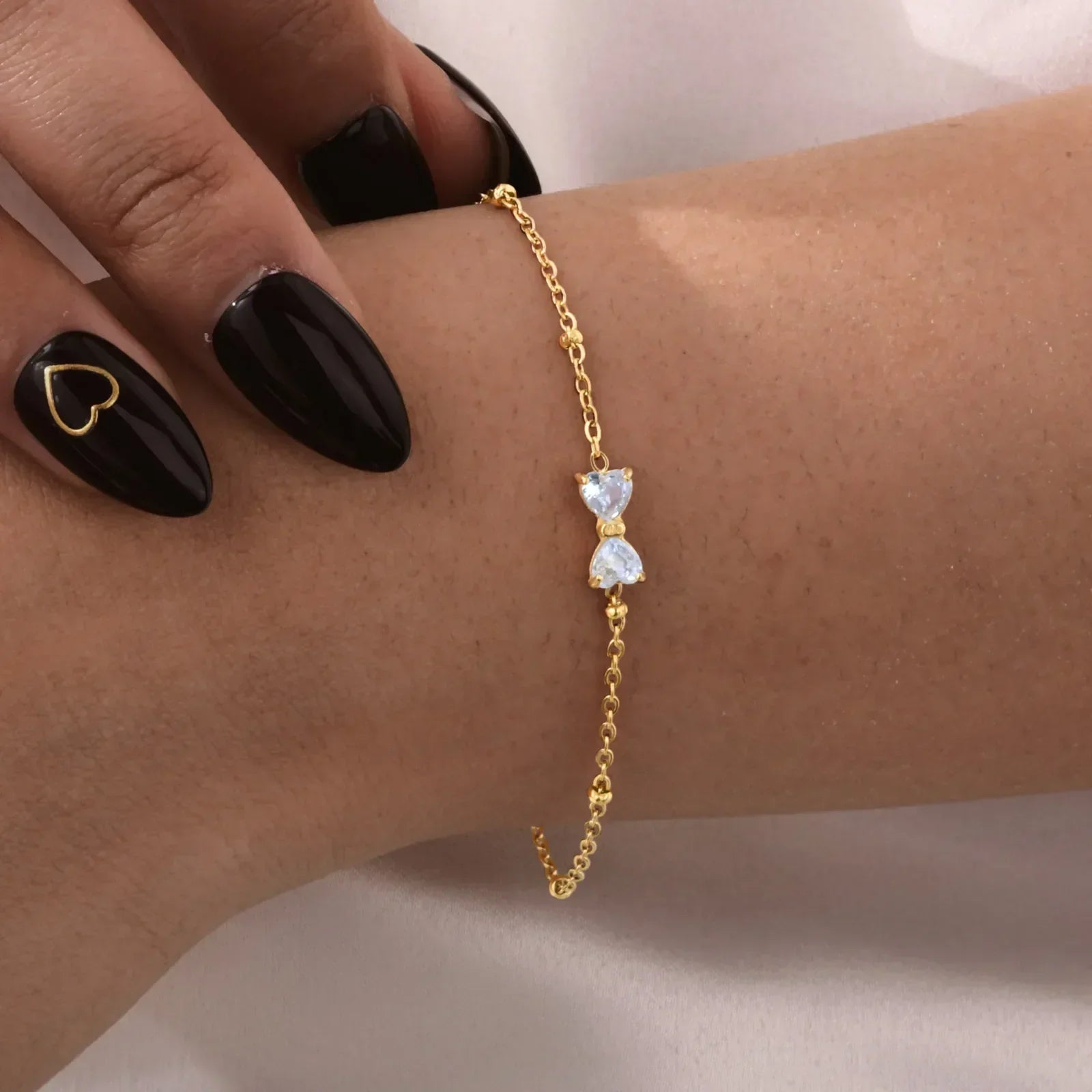 Elegantes Funkelndes Kristall Charm Armband