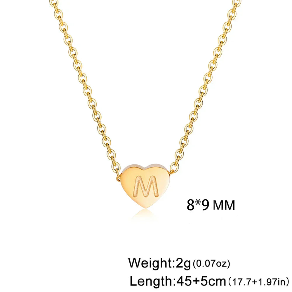 Zeitloses Herz Initial Choker Halskette