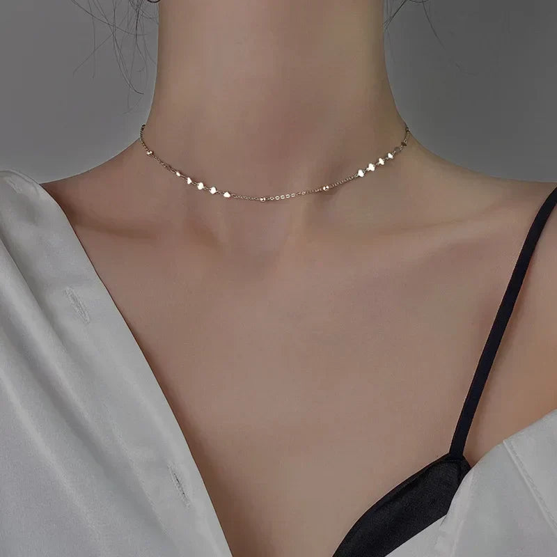 Minimalistisches Choker-Halsband