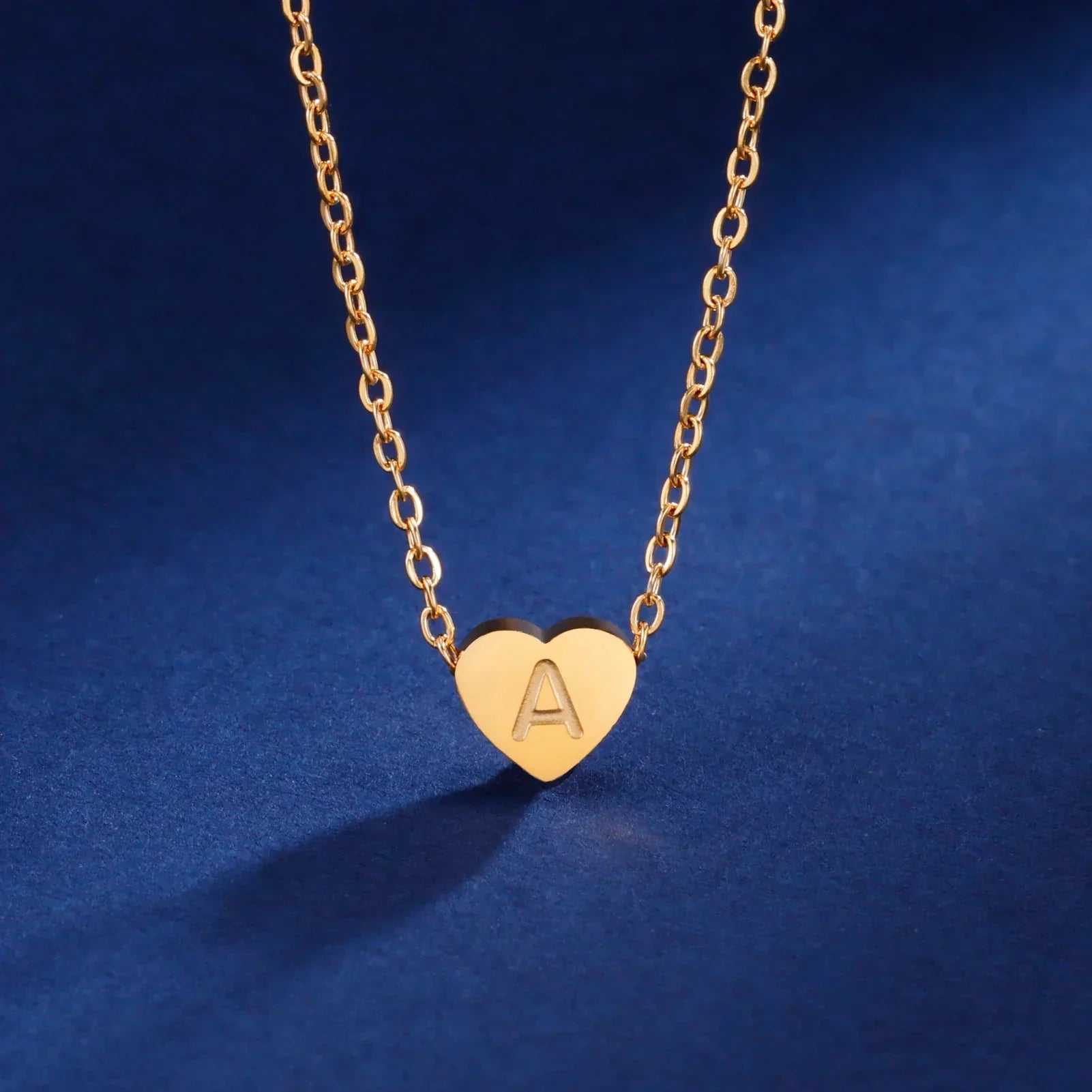 Zeitloses Herz Initial Choker Halskette