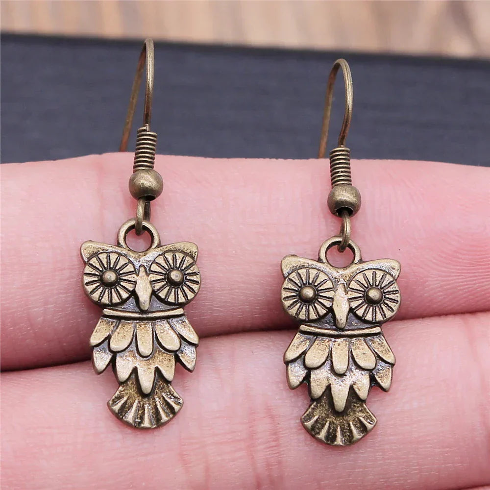 Vintage Eule Bohemian Ohrringe