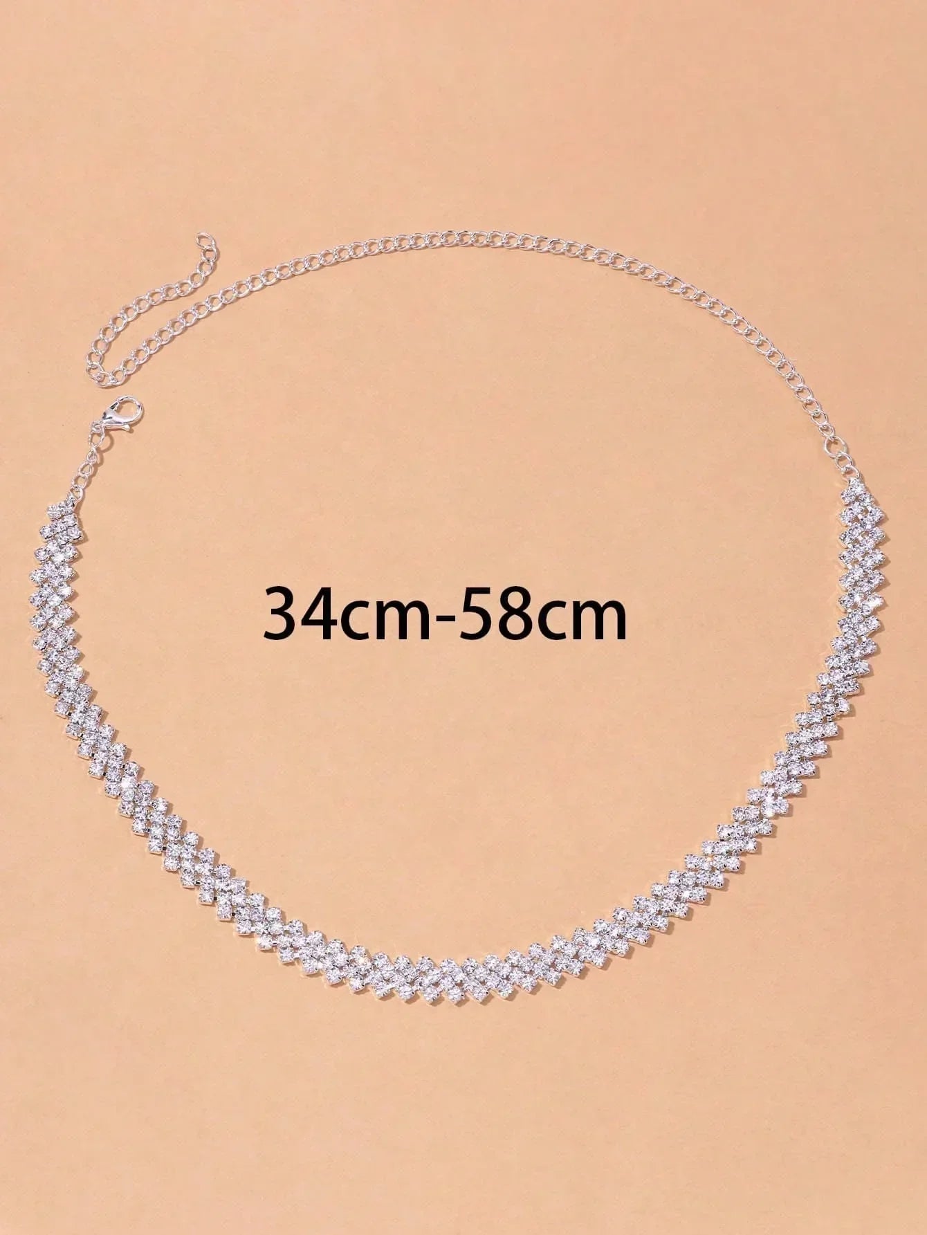 Elegantes Strass-Halsband