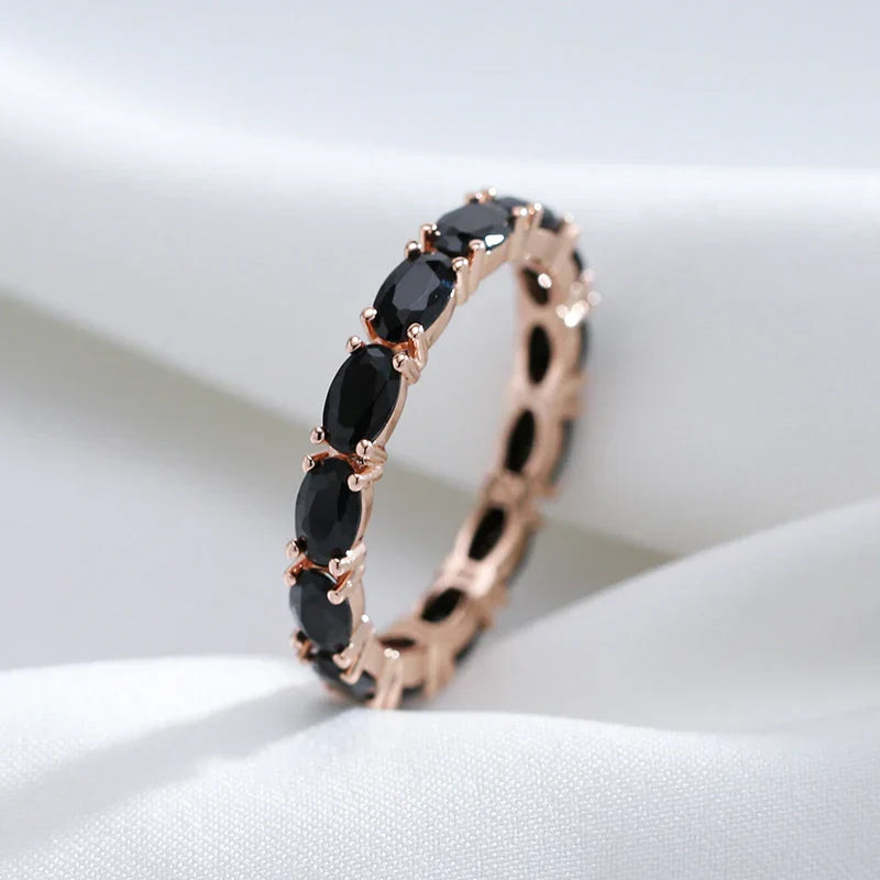 Eleganter Onyx Gold Ehering