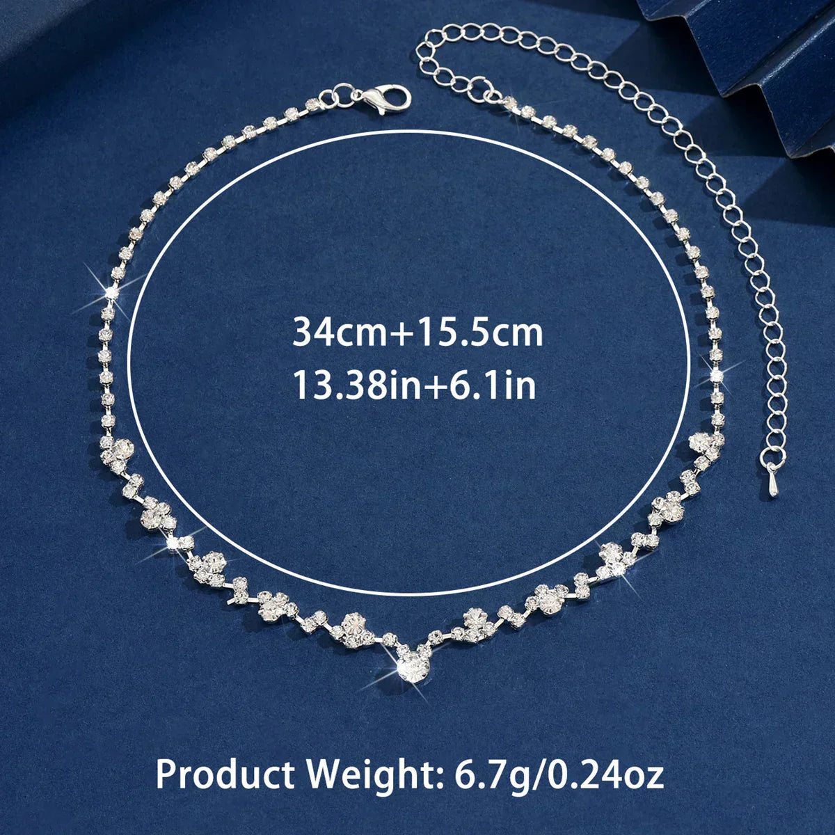 Elegante Diamant-Hochzeitskette