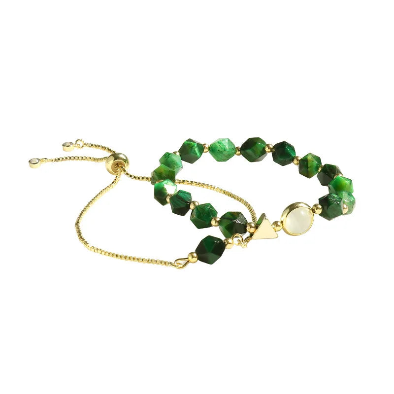 Elegantes grünes Armband-Set