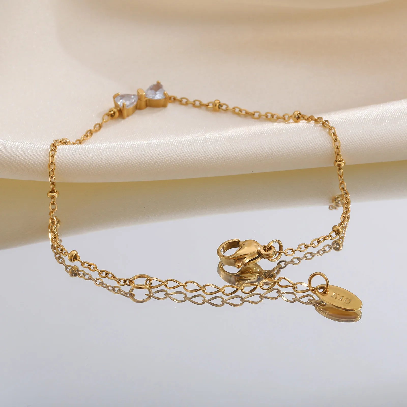 Elegantes Funkelndes Kristall Charm Armband