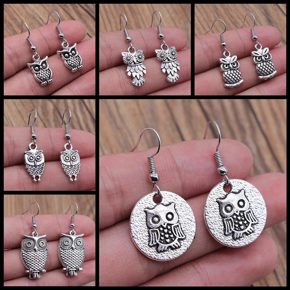 Vintage Eule Bohemian Ohrringe