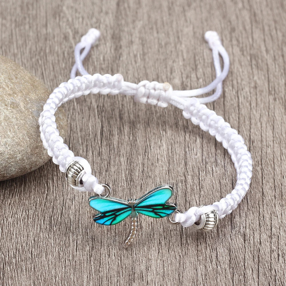 Libellen-Träume handgewebtes Armband
