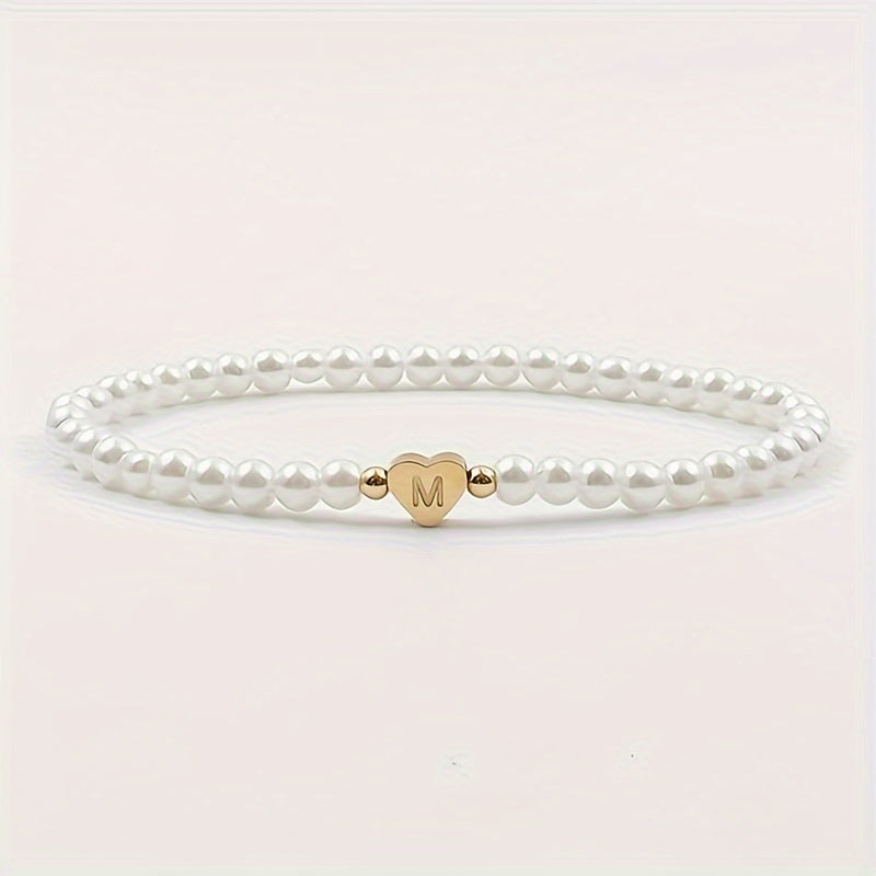 Chic A-Z Herz Initial Armband
