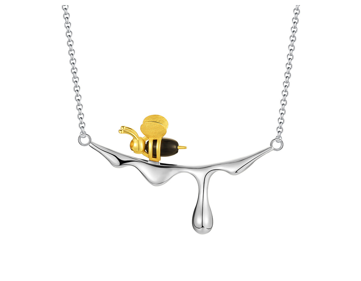 Tropfender Honig & Bienen-Halskette