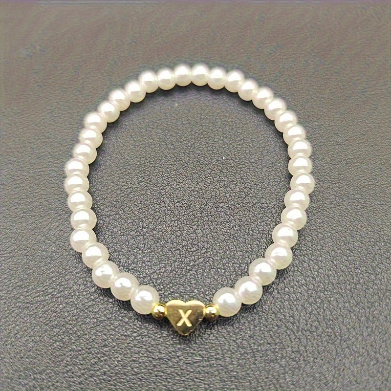 Chic A-Z Herz Initial Armband