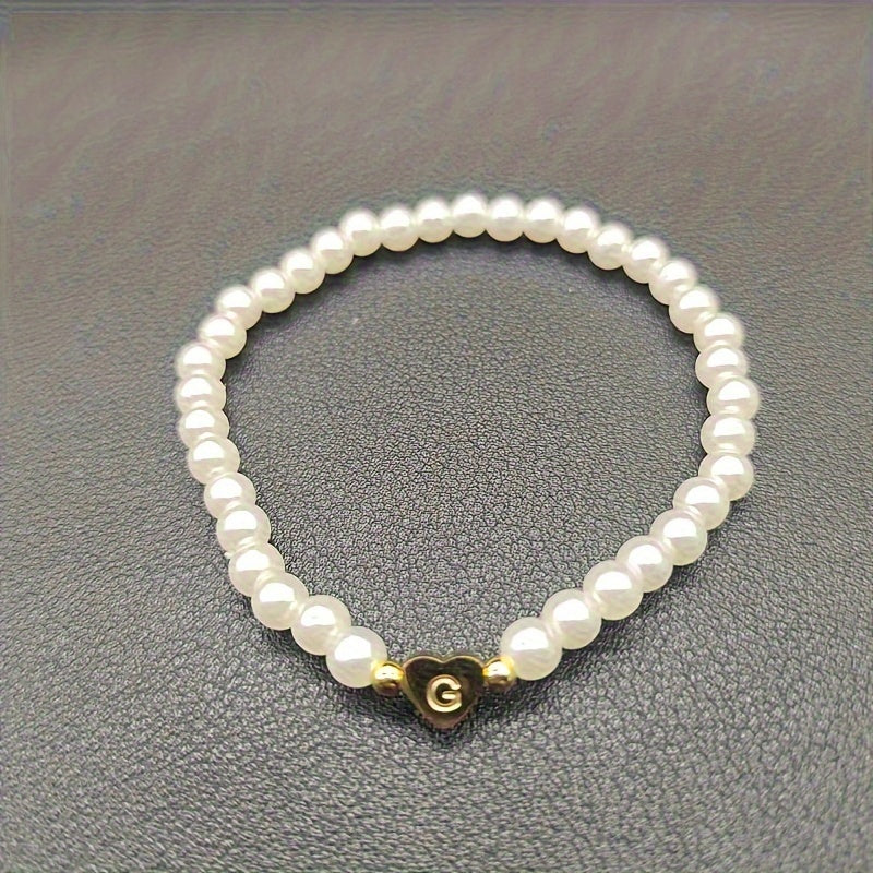 Chic A-Z Herz Initial Armband