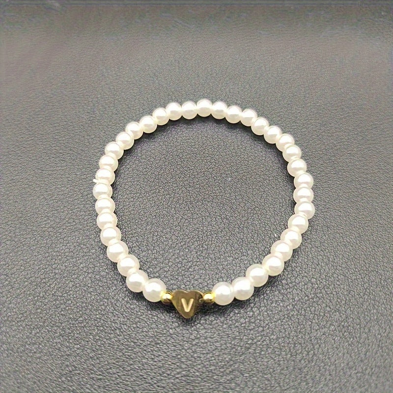 Chic A-Z Herz Initial Armband