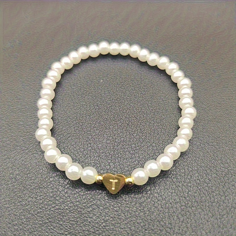 Chic A-Z Herz Initial Armband