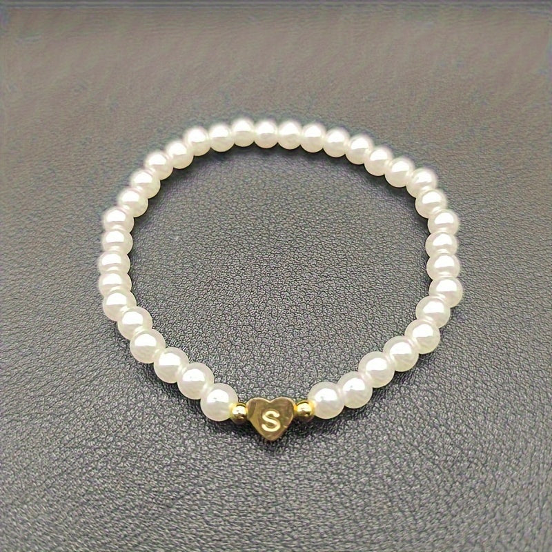 Chic A-Z Herz Initial Armband