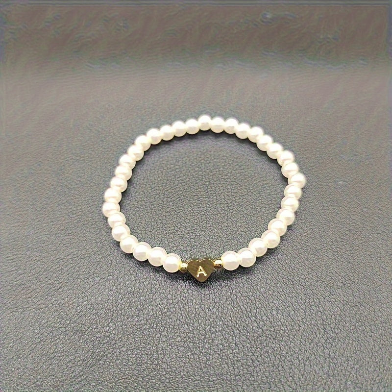 Chic A-Z Herz Initial Armband