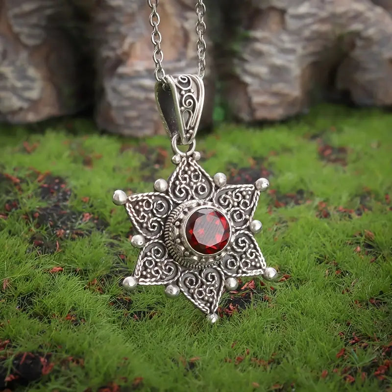 Eleganter Rubinschmuck aus Weißgold