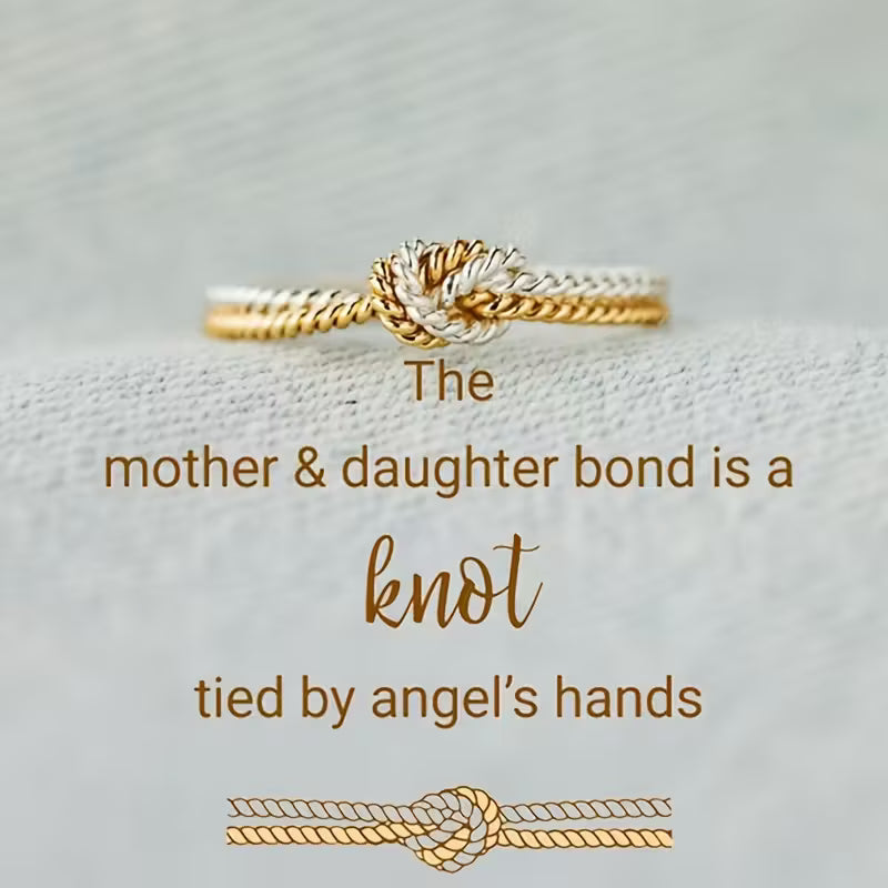 Einzigartiger Gold- und Silberknotring