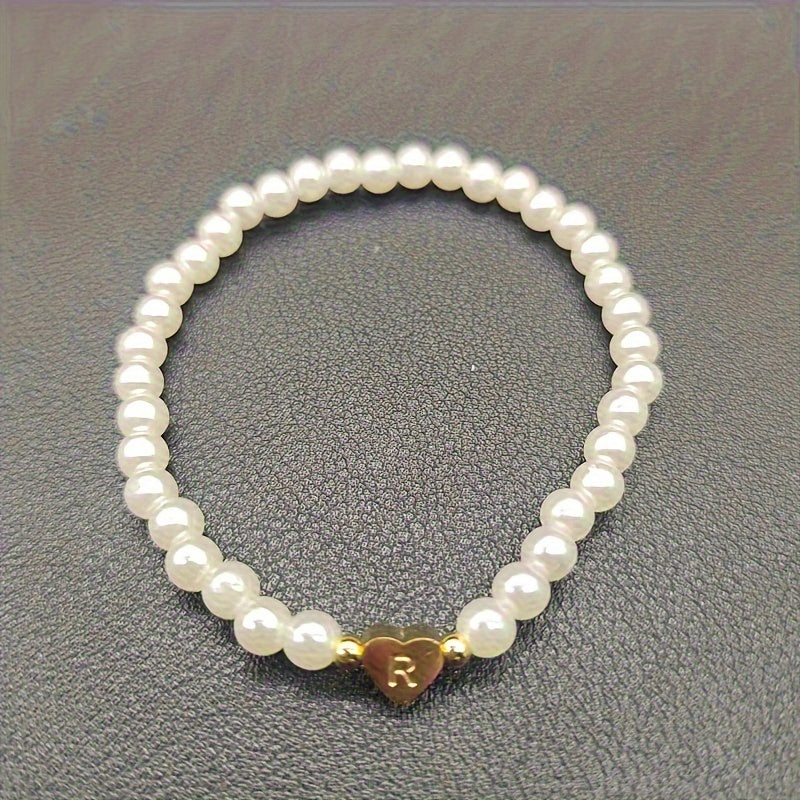 Chic A-Z Herz Initial Armband