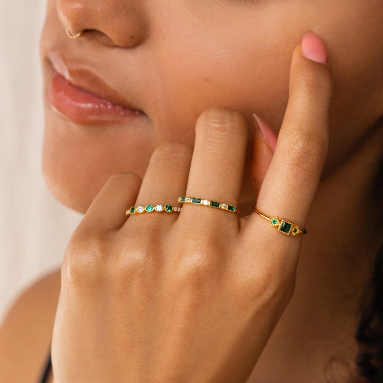 Alex - Einzigartiges Zirkonia-Ring-Set