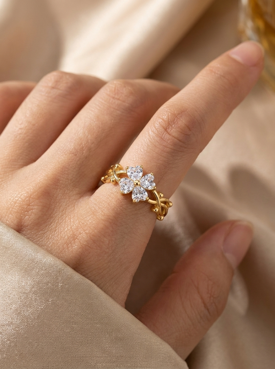 Goldener Zweig Ring (verstellbar)