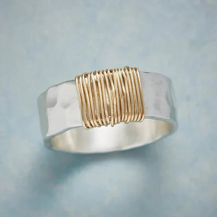 Vintage Gold Silberring